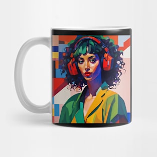 music and girl Mug